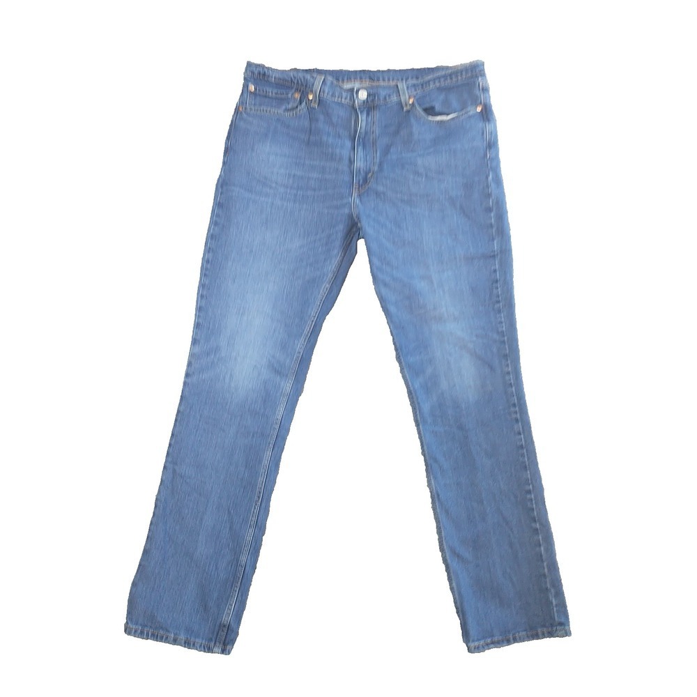 Levi Strauss Mens Straight Leg Jeans Blue Medium Wash WaterLess 38x31